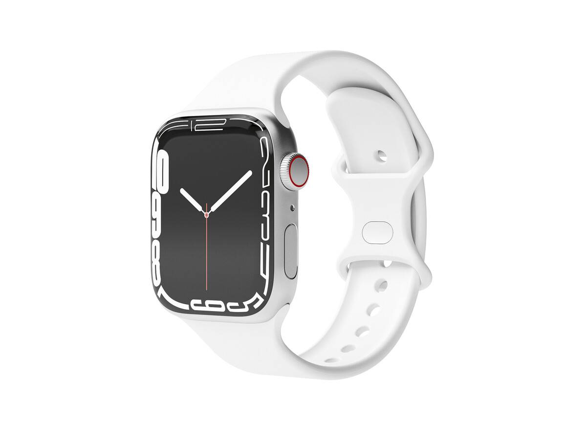 Vonmählen Silikon Loop One für Apple Watch 42/44/45/49 mm, weiß >