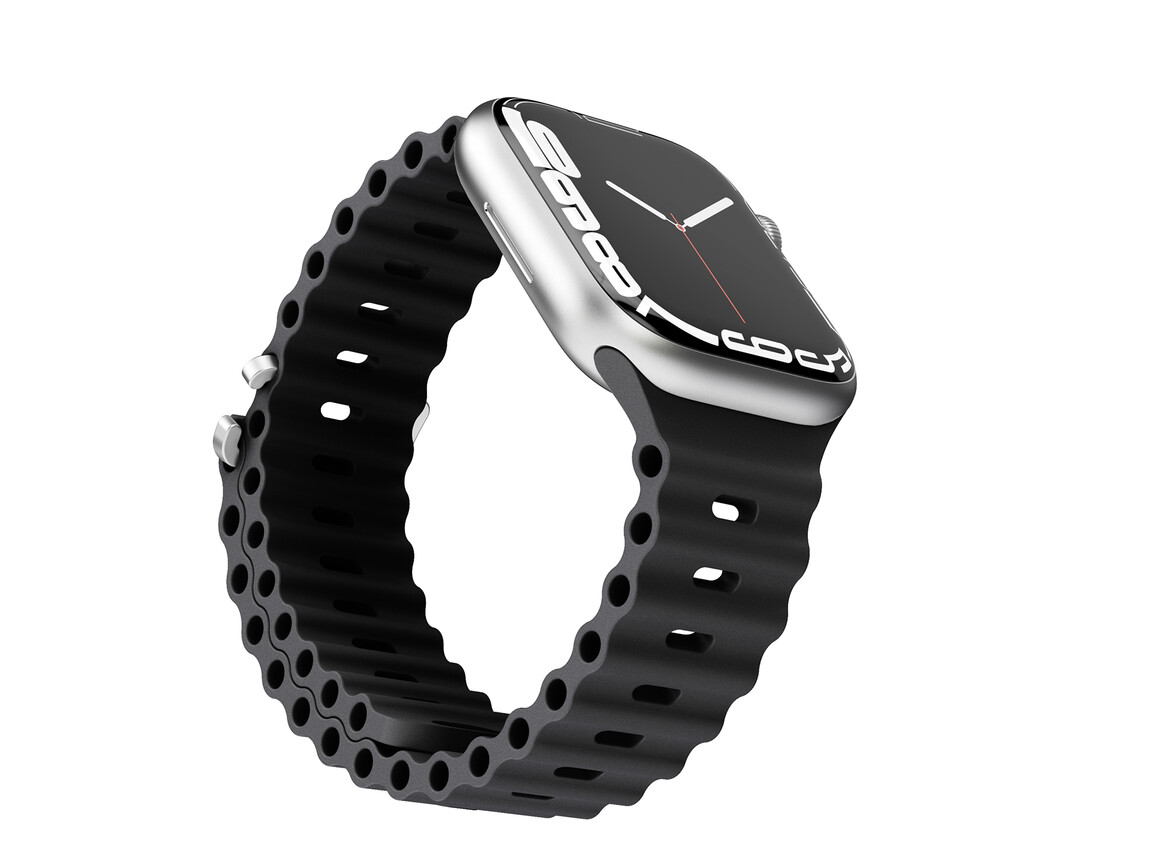 Vonmählen Wave-Armband für Apple Watch 38/40/41 mm, schwarz
