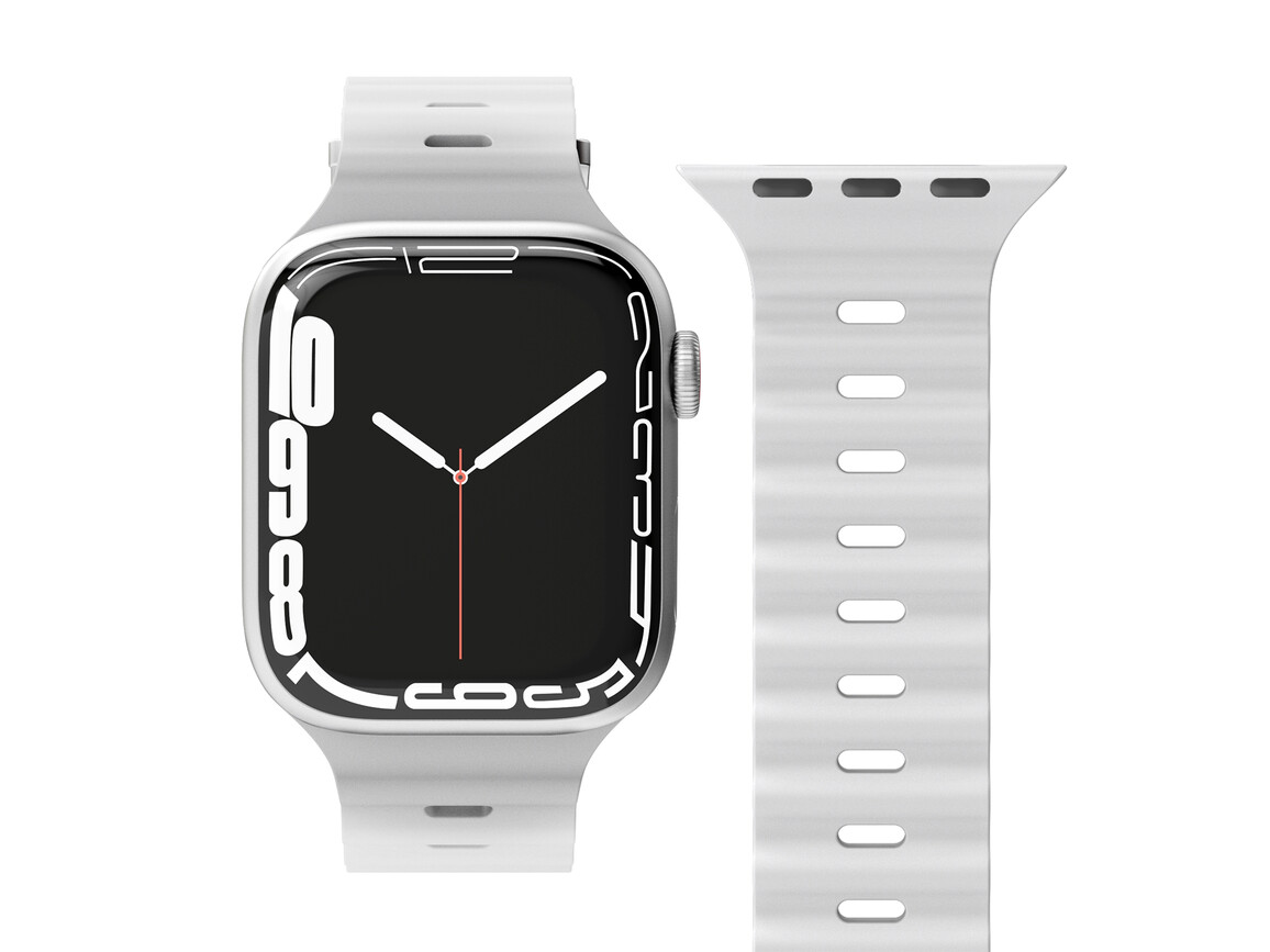 Vonmählen Wave-Armband für Apple Watch 42/44/45/49 mm, grau