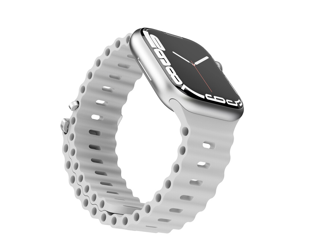 Vonmählen Wave-Armband für Apple Watch 42/44/45/49 mm, grau