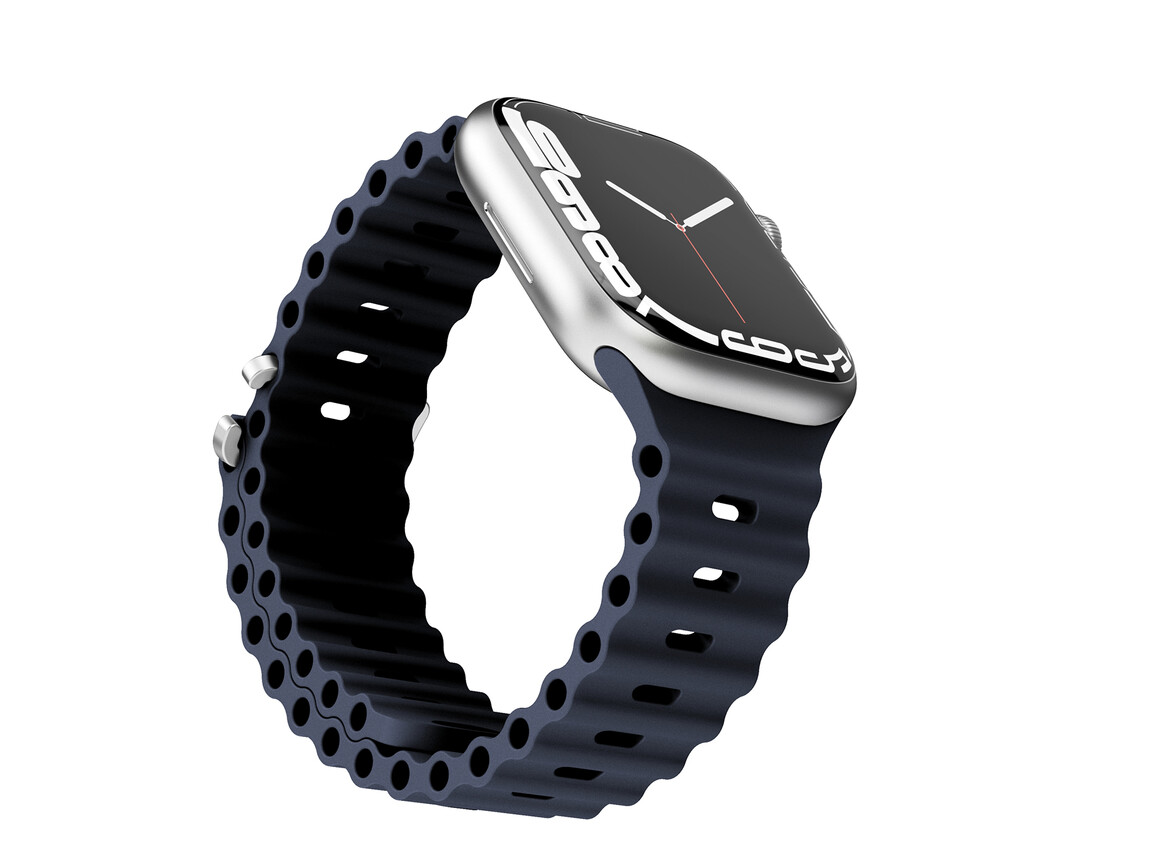Vonmählen Wave-Armband für Apple Watch 42/44/45/49 mm, blau