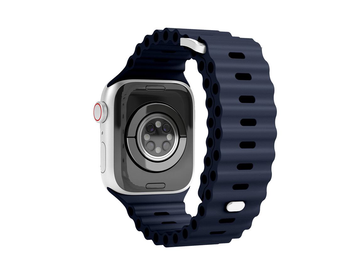 Vonmählen Wave-Armband für Apple Watch 42/44/45/49 mm, blau