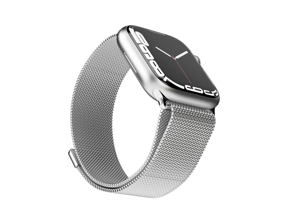 Vonmählen Milanesearmband für Apple Watch 42/44/45/49 mm, silber