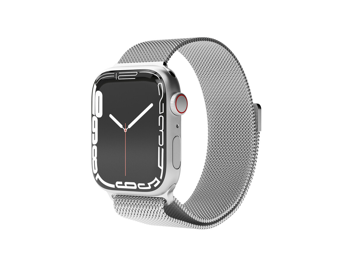 Vonmählen Milanesearmband für Apple Watch 42/44/45/49 mm, silber