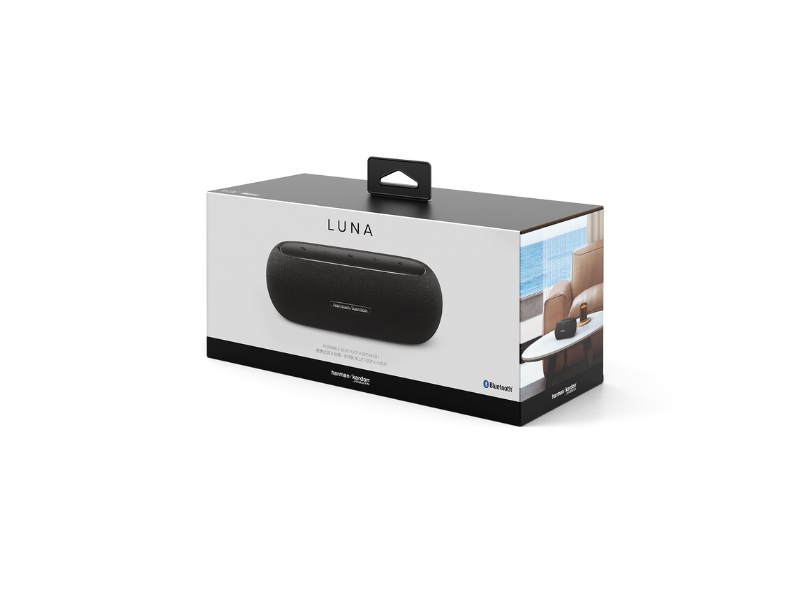 Harman/Kardon Luna tragbarer Bluetooth Lautsprecher, schwarz Harman/Kardon Luna tragbarer Bluetooth Lautsprecher, schwarz