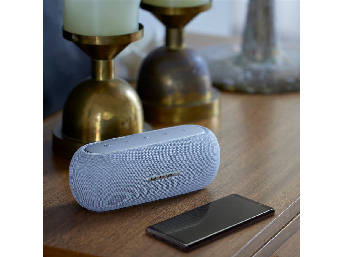 Harman/Kardon Luna tragbarer Bluetooth Lautsprecher, grau Harman/Kardon Luna tragbarer Bluetooth Lautsprecher, grau