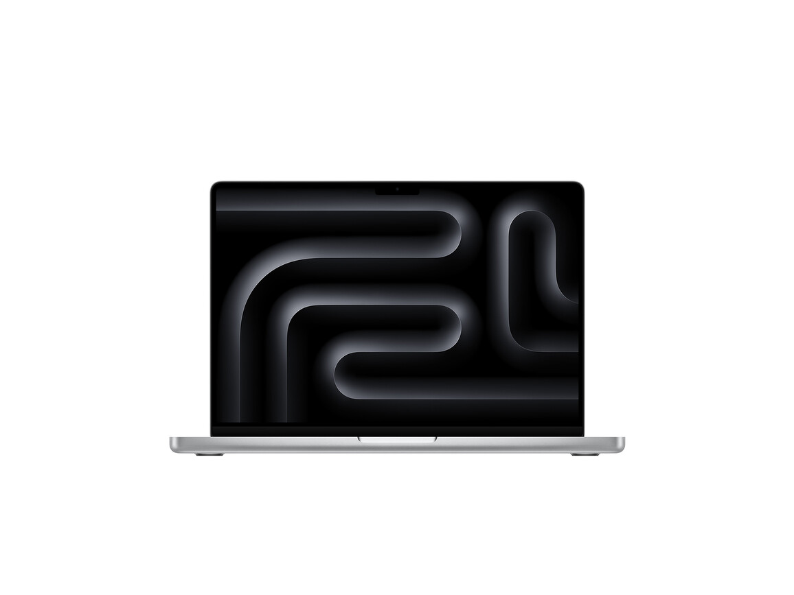 MacBook Pro 14&quot; mit M3 Pro Chip 12-Core CPU und 18-Core GPU, 18GB, 1TB SSD, silber