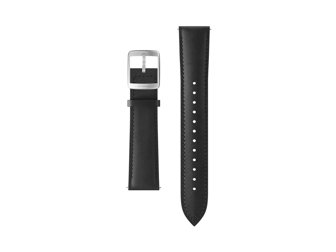Withings Lederarmband (curved) 20mm, schwarz
