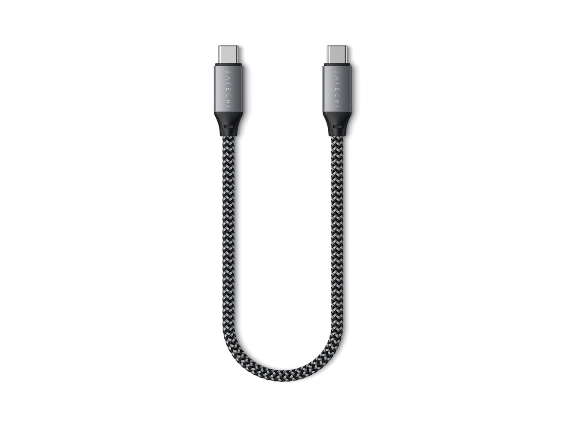 Satechi Type-C zu Type-C Kabel 25 cm, space grau