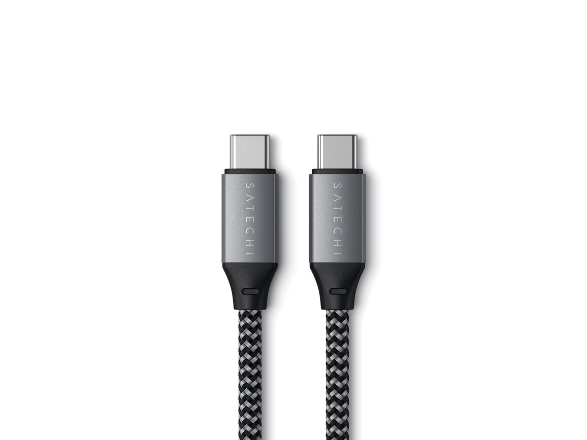 Satechi Type-C zu Type-C Kabel 25 cm, space grau Satechi Type-C zu Type-C Kabel 25 cm, space grau