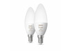 Philips Hue White &amp; Color Ambiance E14, smarte LED Lampe, Doppelpack