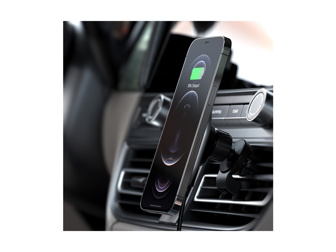 Satechi magnetisches kabelloses Autoladegerät, space grau &gt;