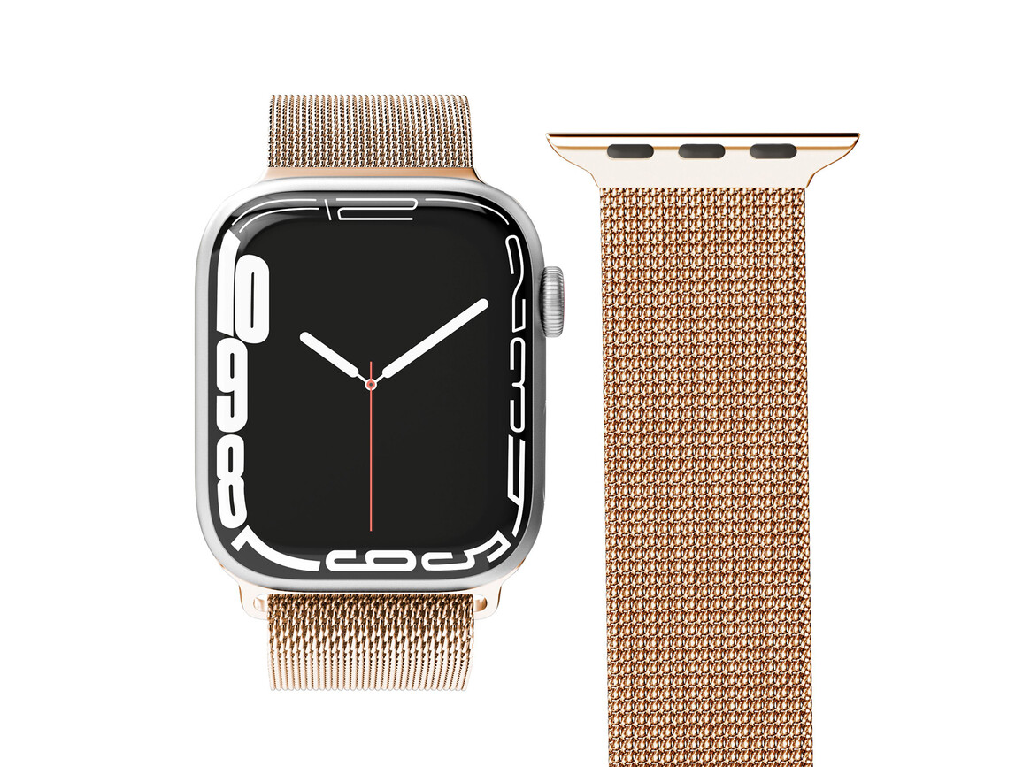 Vonmählen Milanesearmband für Apple Watch 42/44/45/49 mm, rose gold
