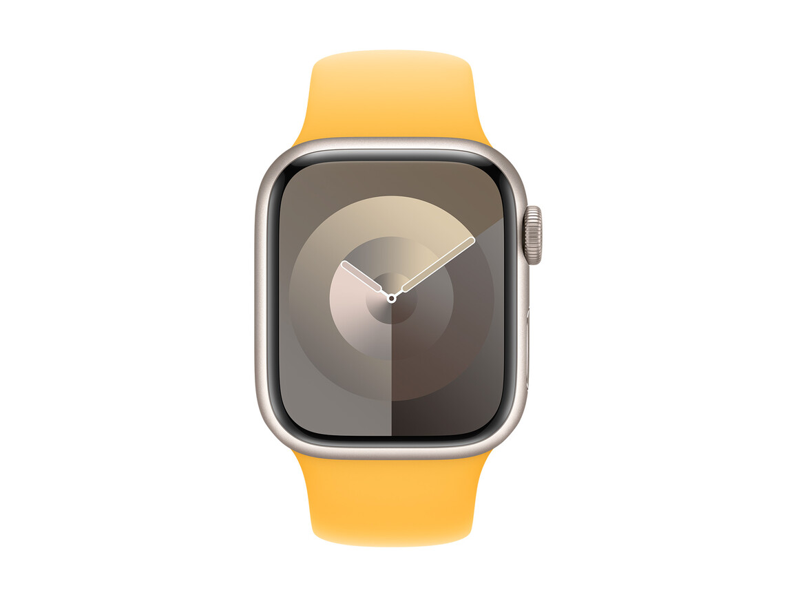 Apple Watch 41mm Sportarmband, gelb, M/L>