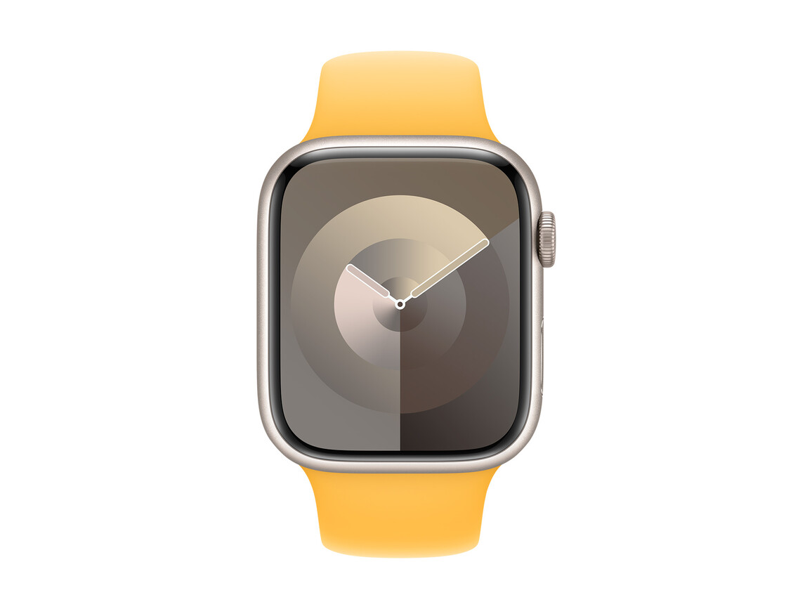 Apple Watch 45mm Sportarmband, gelb, S/M
