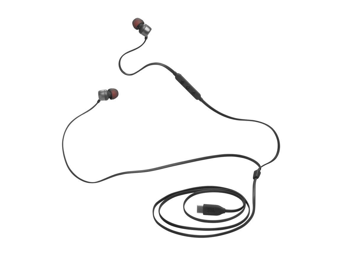 JBL TUNE310C, kabelgebundener USB-C In-Ear Kopfhörer, schwarz