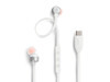 JBL TUNE310C, kabelgebundener USB-C In-Ear Kopfhörer, weiß
