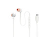 JBL TUNE310C, kabelgebundener USB-C In-Ear Kopfhörer, weiß
