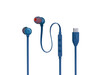 JBL TUNE310C, kabelgebundener USB-C In-Ear Kopfhörer, blau