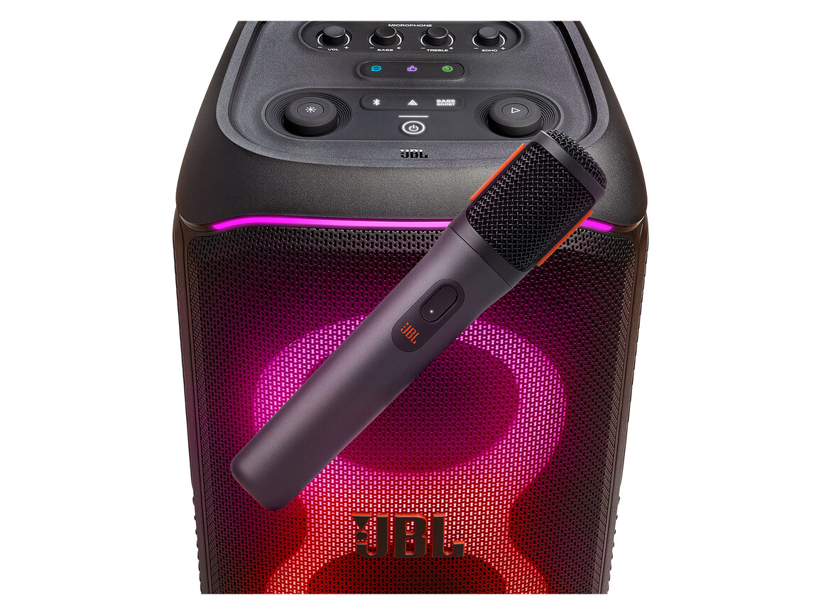 JBL digitales kabelloses Mikrofon für Partybox, schwarz