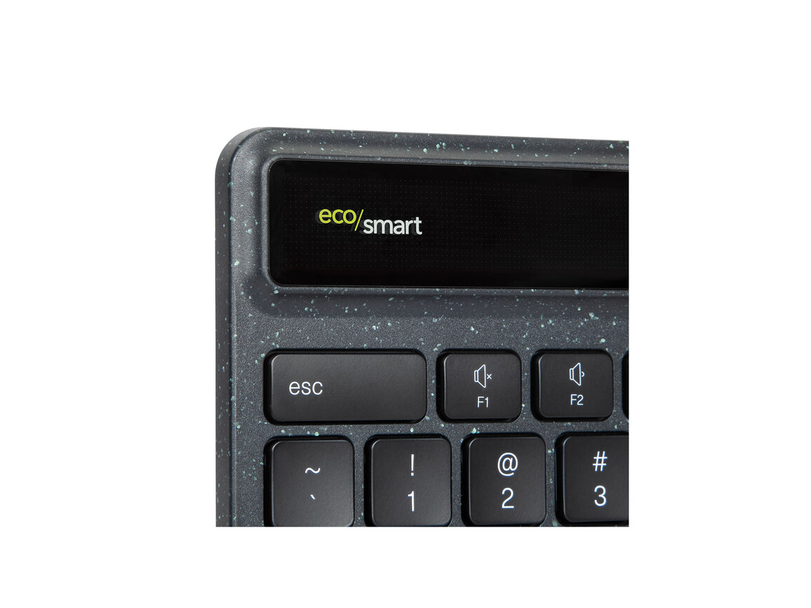 Targus EcoSmart Energieerfassende antimikrobielle Bluetooth Tastatur (DE), schwarz&gt;