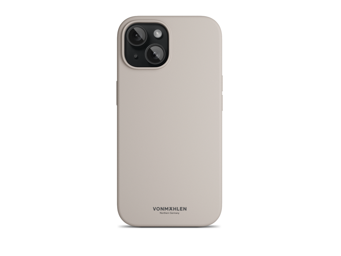 Vonmählen Eco Silicone Case. iPhone 15 Plus, beige