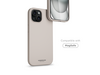 Vonmählen Eco Silicone Case. iPhone 15 Plus, beige