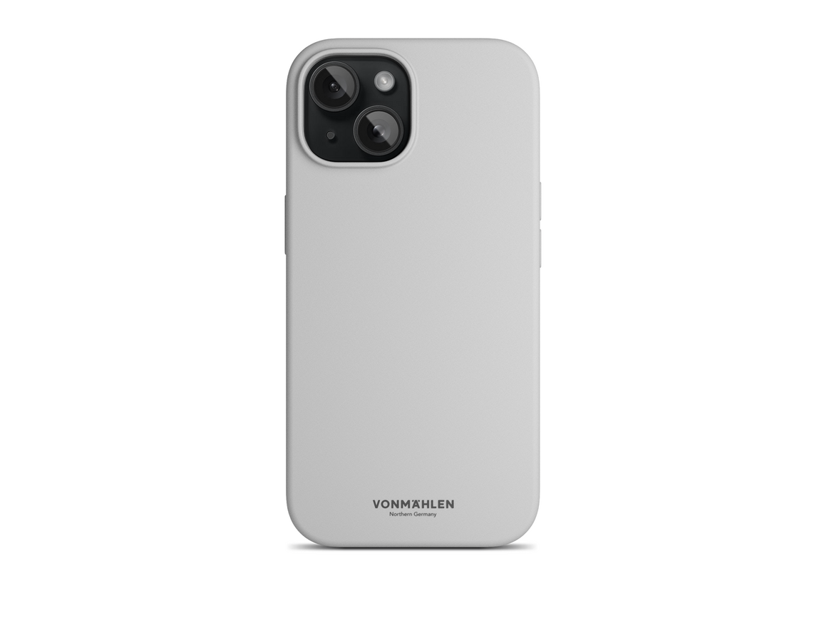 Vonmählen Eco Silicone Case. iPhone 15, hellgrau