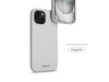 Vonmählen Eco Silicone Case. iPhone 15, hellgrau