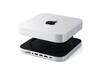 Satechi Aluminium Stand Hub für Mac mini M1/M2 mit NVMe SSD Gehäuse, silber