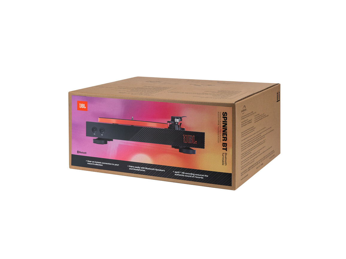 JBL Spinner BT, Bluetooth-Plattenspieler, schwarz