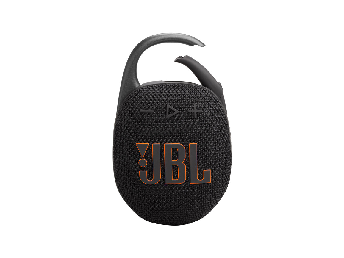 JBL Clip5, Bluetooth-Lautsprecher mit Karabinerhaken, schwarz