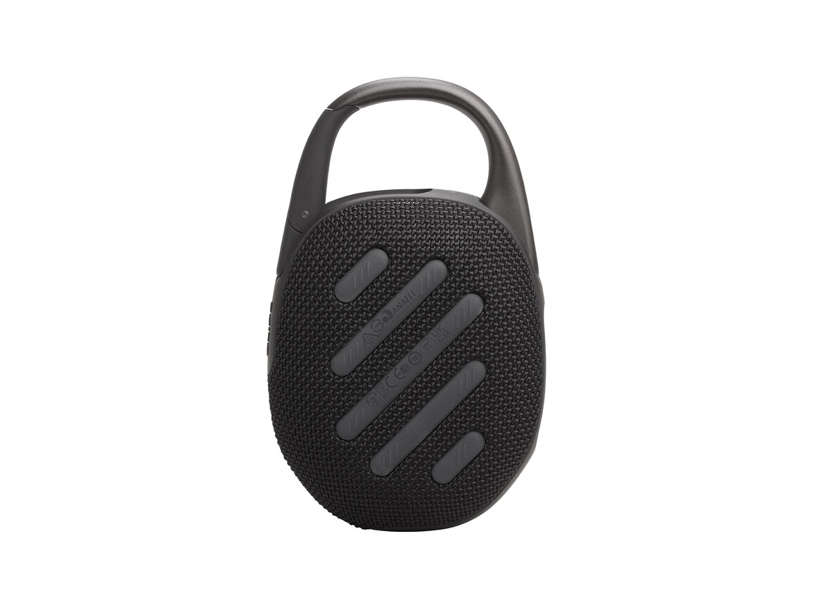 JBL Clip5, Bluetooth-Lautsprecher mit Karabinerhaken, schwarz