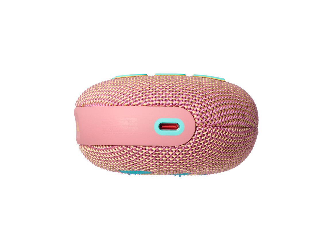 JBL Clip5, Bluetooth-Lautsprecher mit Karabinerhaken, pink