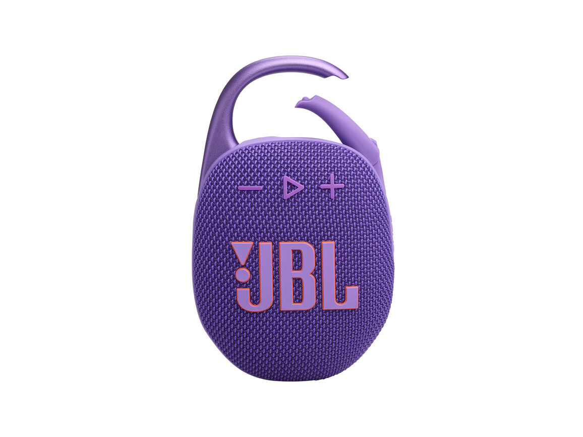 JBL Clip5, Bluetooth-Lautsprecher mit Karabinerhaken, lila