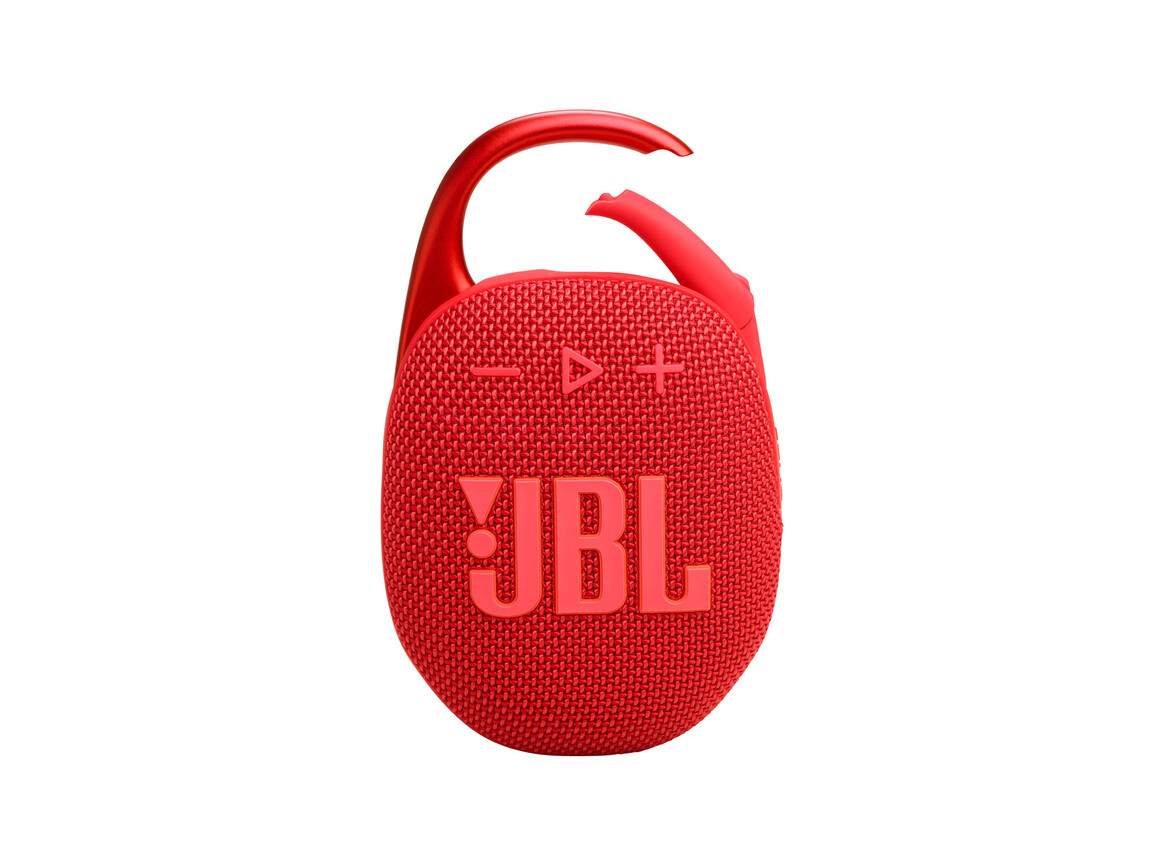 JBL Clip5, Bluetooth-Lautsprecher mit Karabinerhaken, rot