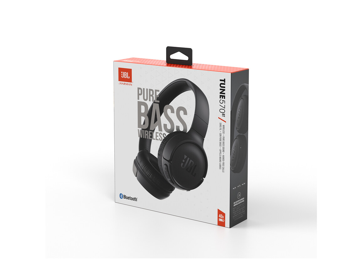 JBL TUNE570BT, On-Ear Bluetooth Kopfhörer, schwarz
