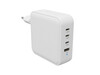 Hyper - HyperJuice 100W USB-C GaN Ladegerät mit Reiseadapter, weiß
