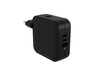 Hyper - HyperJuice 70W USB-C GaN Ladegerät mit Reiseadapter, schwarz