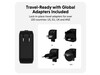 Hyper - HyperJuice 70W USB-C GaN Ladegerät mit Reiseadapter, schwarz