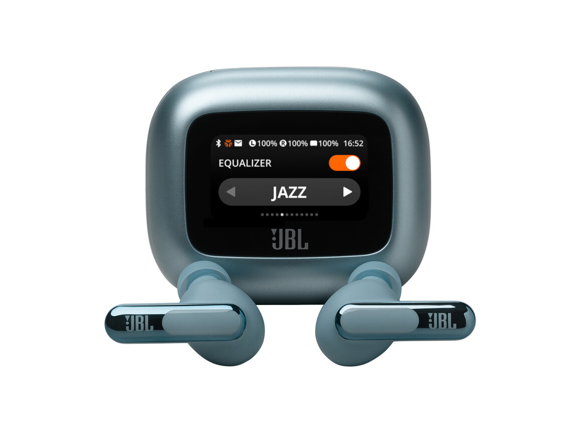 JBL Live Beam 3, kabelloser In-Ear Kopfhörer, blau