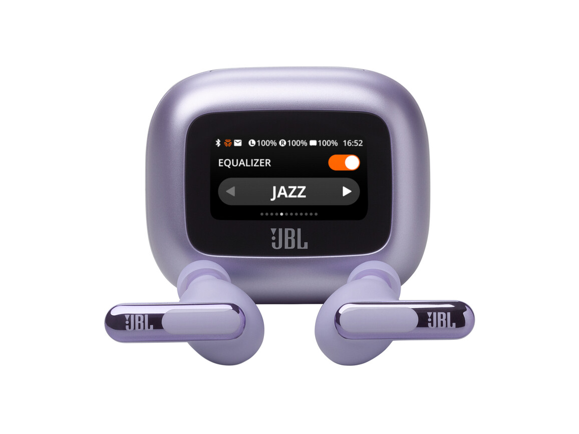 JBL Live Beam 3, kabelloser In-Ear Kopfhörer, lila