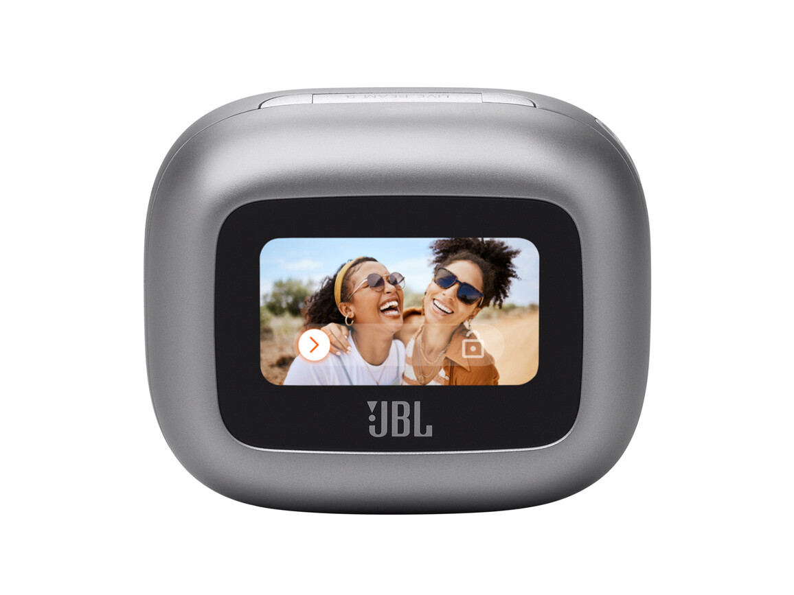 JBL Live Beam 3, kabelloser In-Ear Kopfhörer, silber