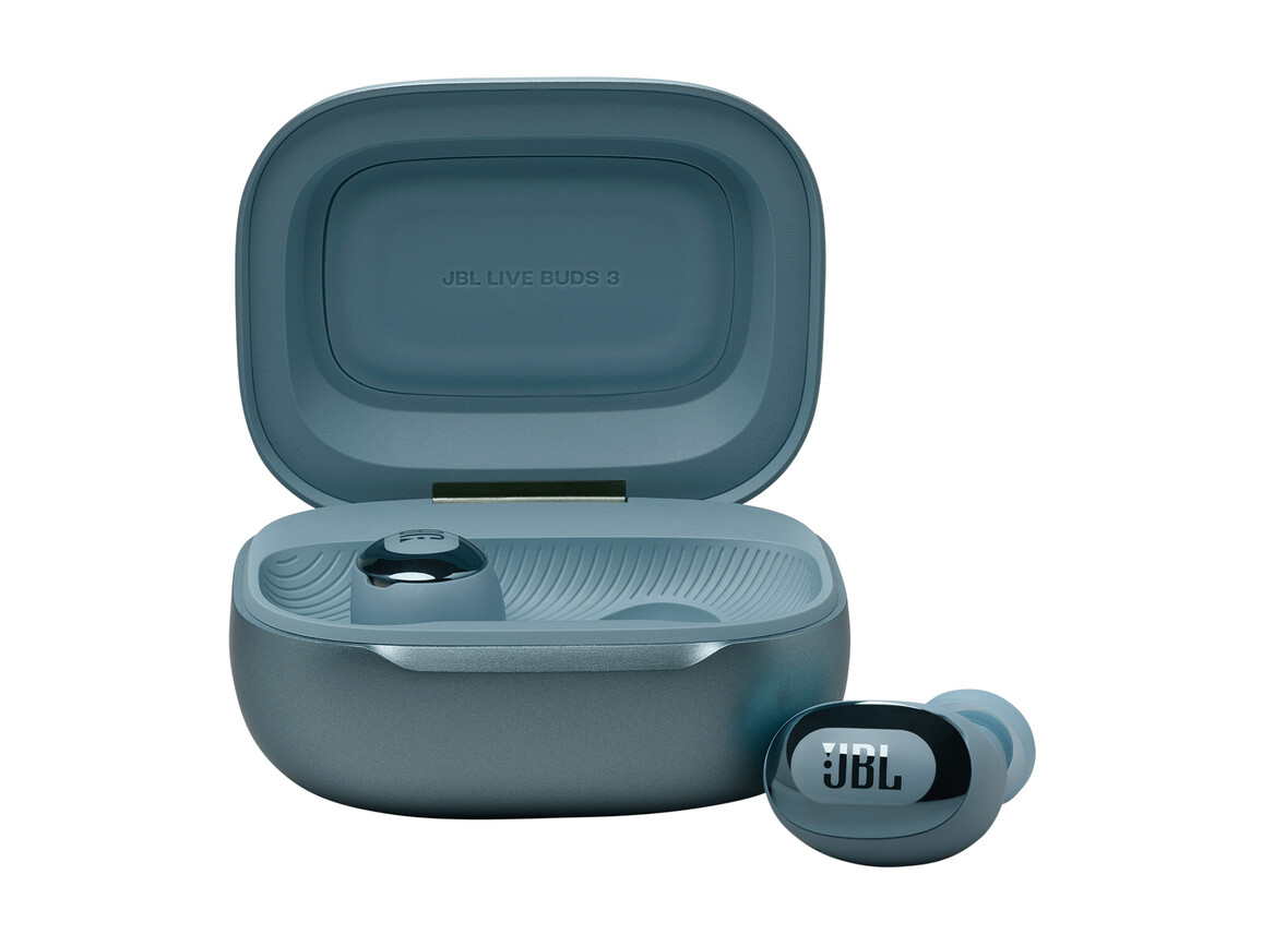 JBL Live Buds 3, kabelloser In-Ear Kopfhörer, blau