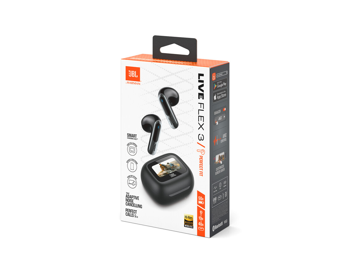 JBL Live Flex 3, kabelloser In-Ear Kopfhörer, schwarz