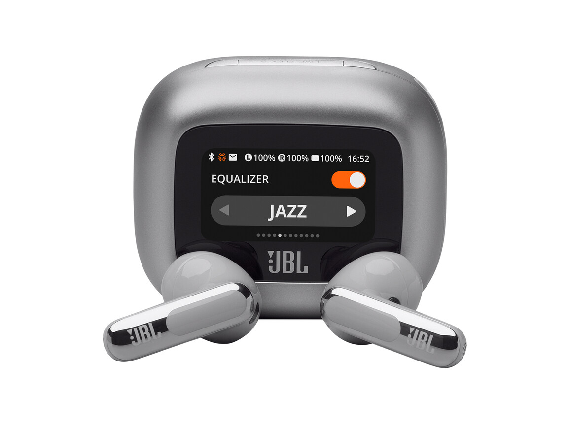 JBL Live Flex 3, kabelloser In-Ear Kopfhörer, silber