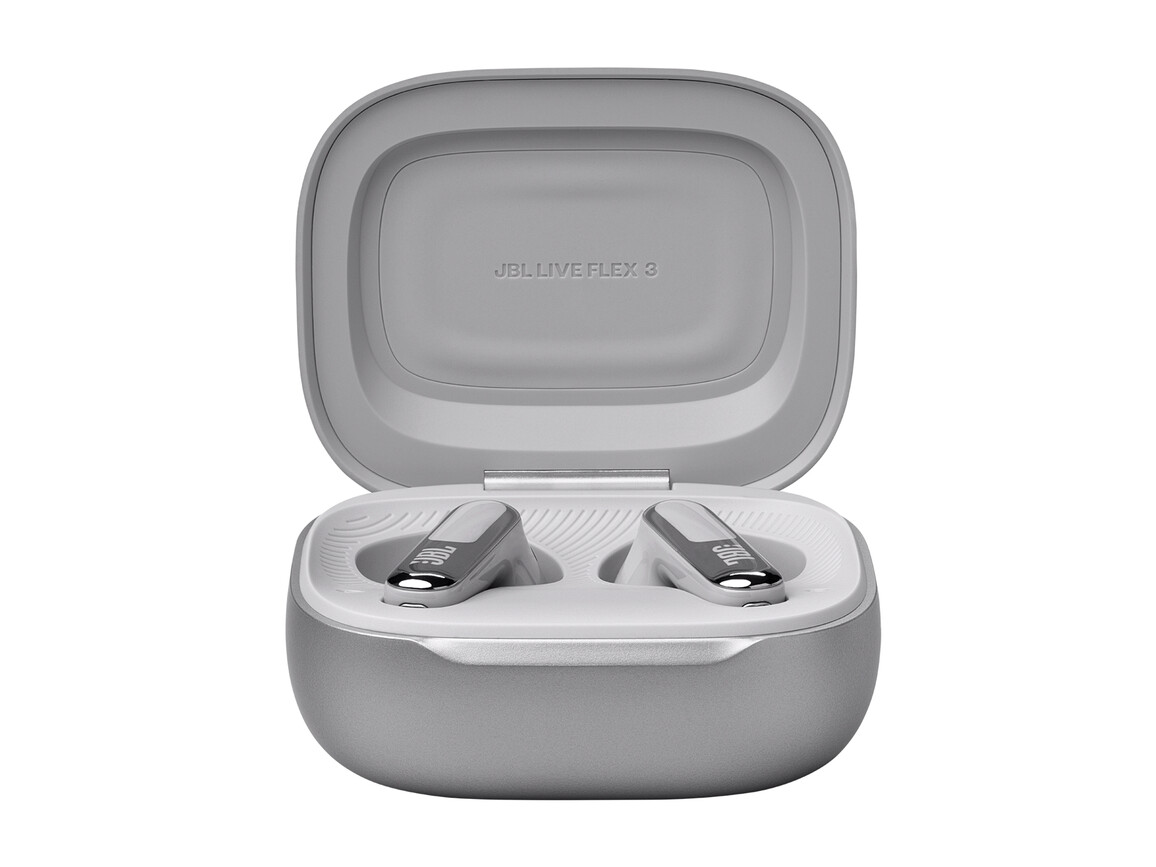 JBL Live Flex 3, kabelloser In-Ear Kopfhörer, silber