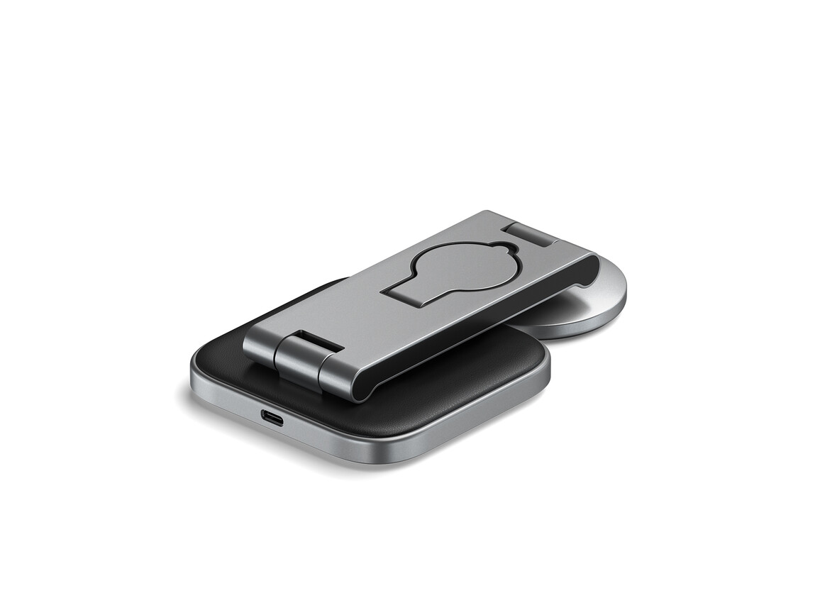 Satechi 3-in-1 Foldable Qi2 Wireless Charging Stand, schwarz