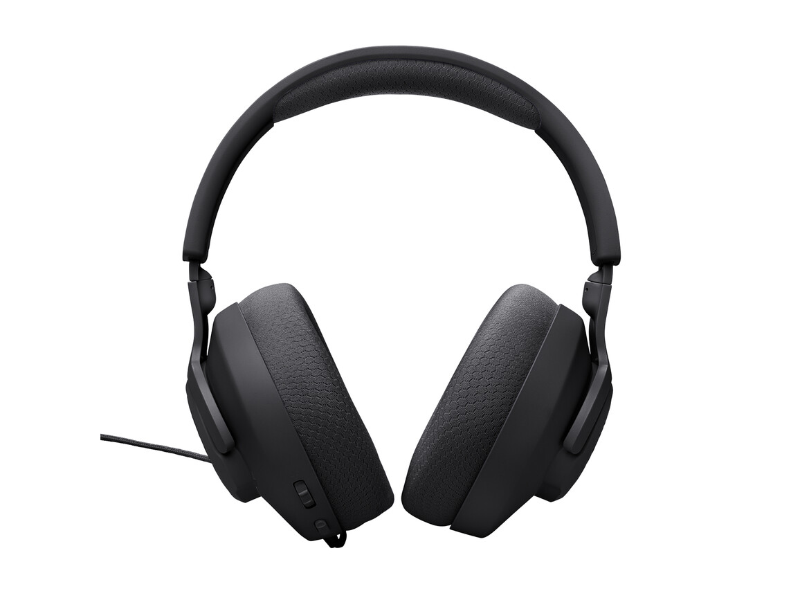 JBL Quantum 100 M2, kabelgebundener Over-Ear-Gaming-Headset mit Mikrofon, schwarz