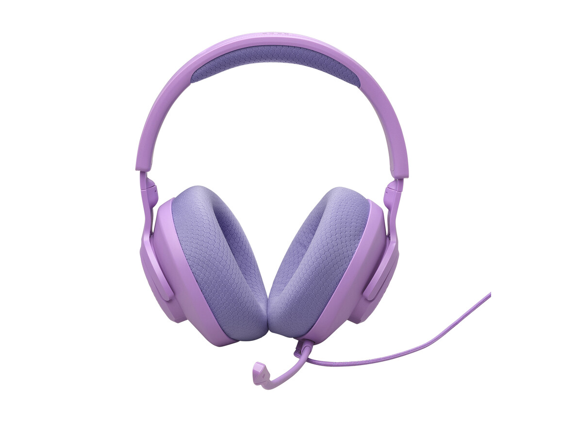 JBL Quantum 100 M2, kabelgebundenes Over-Ear-Gaming-Headset mit Mikrofon, lila